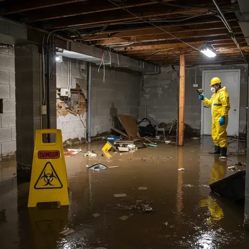 Flooded Basement Electrical Hazard in Washington County, MN Property